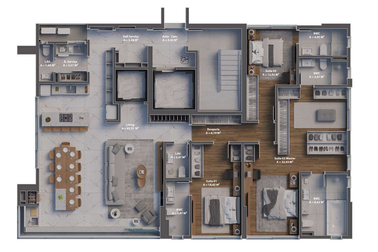 Imperdível oportunidade: Apartamento de luxo em Construção com 4 quartos e 4 suítes no Centro de Balneário Camboriú-SC!