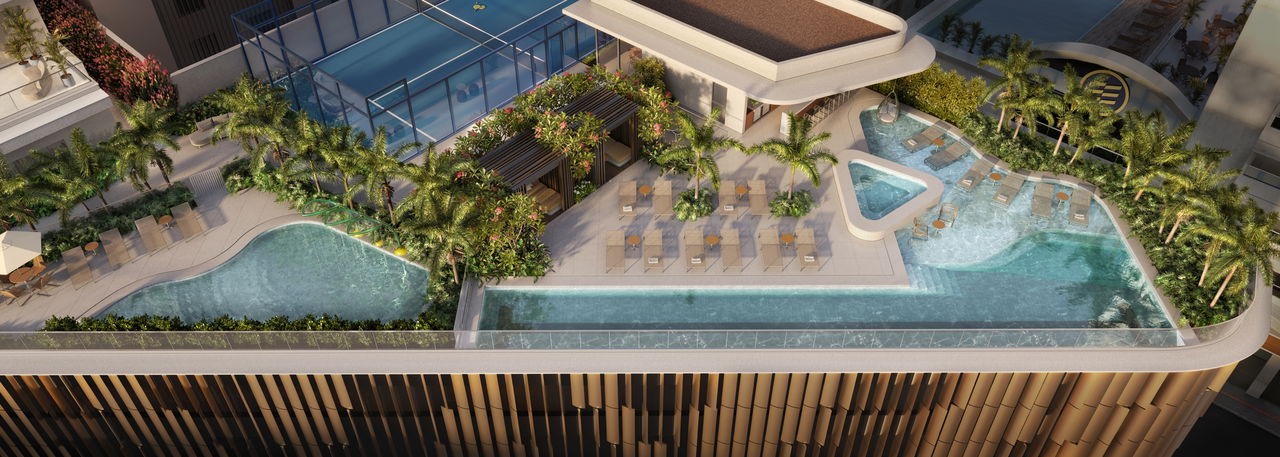 Apartamento em Construção em Balneário Camboriú/SC com 182,93m² área privativa sendo 4 suítes, 3 vagas de garagem, área de lazer completa