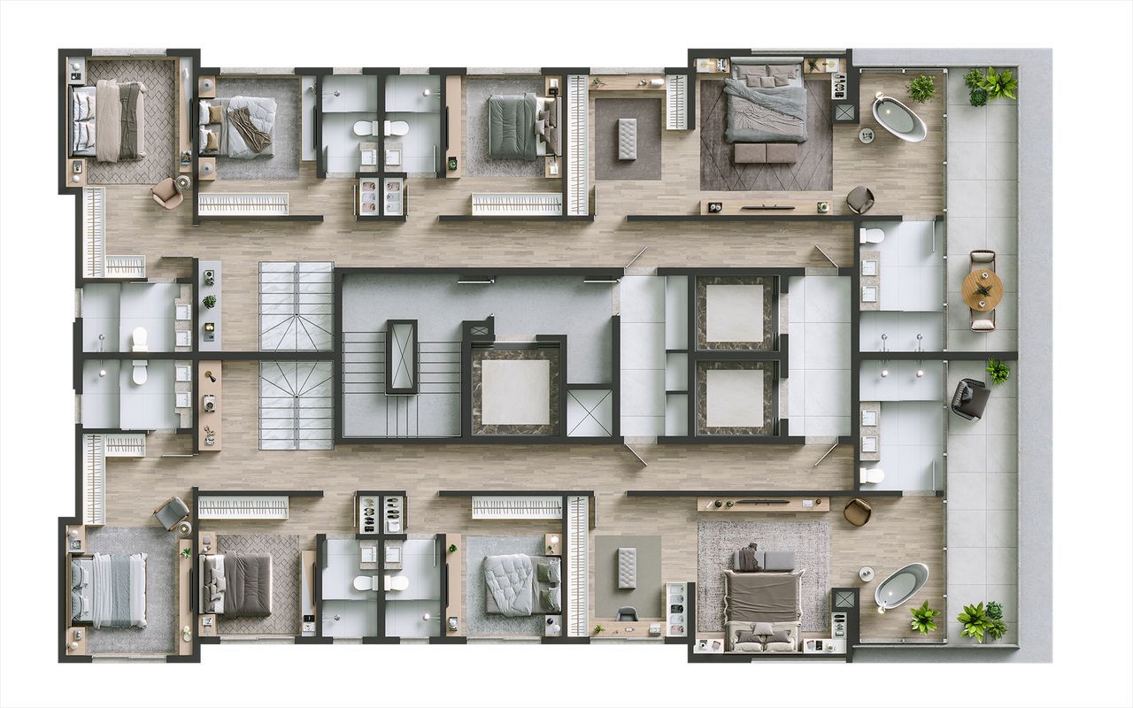 Apartamento de Luxo em Construção no Centro de Itapema-SC: 4 Quartos, 4 Suítes, 1 Banheiro, 3 Vagas de Garagem, 229,31 m² de Área