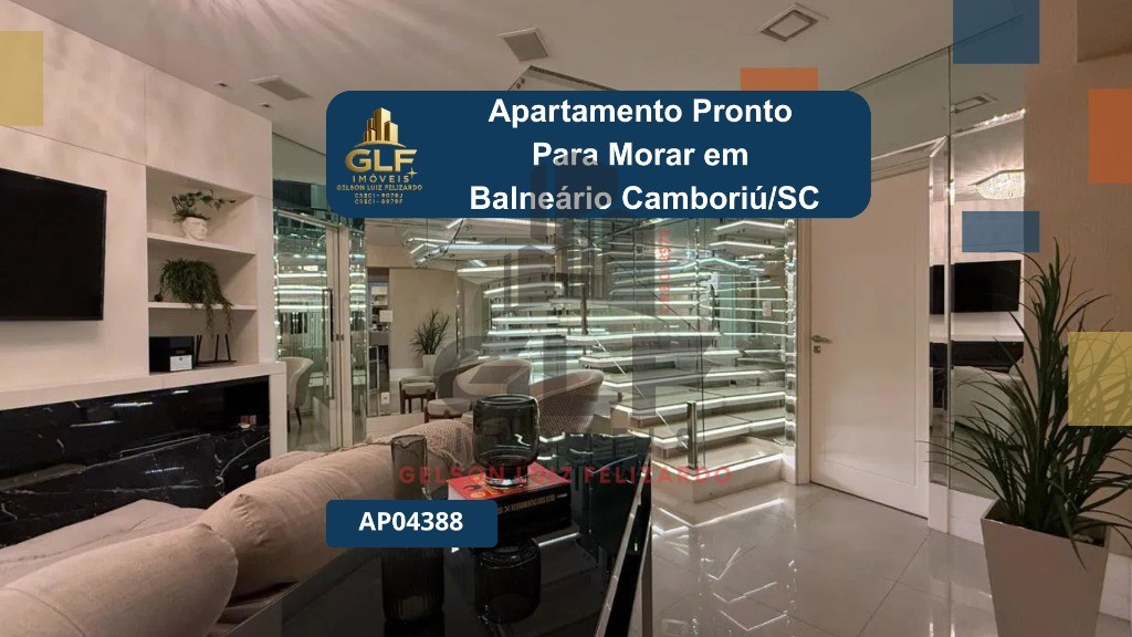 Apartamento Pronto Para morar em Balneário Camboriú/SC com 300m² área privativa sendo 4 suítes, 5 vagas de garagem, lazer completo