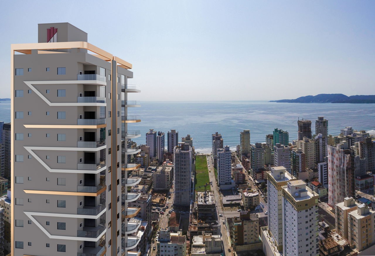 Apartamento em Construção em Itapema/SC, na Meia Praia, com 130m², 3 Suítes e 2 Vagas de Garagem, a 500m do mar, com LAzer Completo. Investimento!