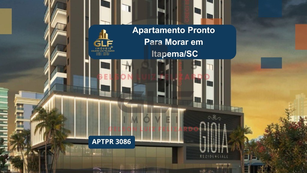 Apartamento Pronto para morar em Itapema/SC com 92m² área privativa sendo 2 suítes, 2 vagas de garagem, área de lazer completa