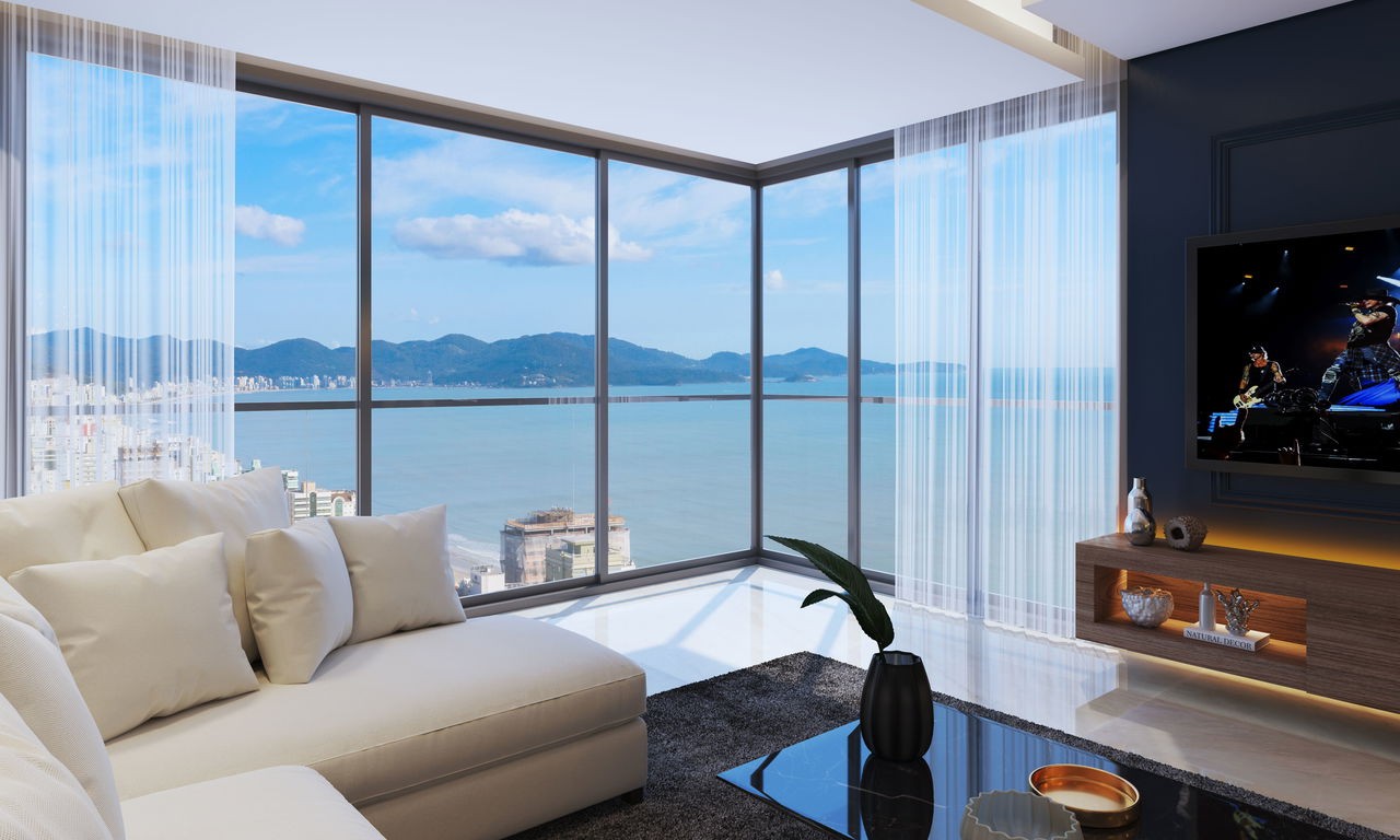 Apartamento em Construção em Itapema/SC na Meia Praia, com 262m² de área total e 3 Suítes, a 260m do mar. Lazer Completo. Ótimo Investimento.