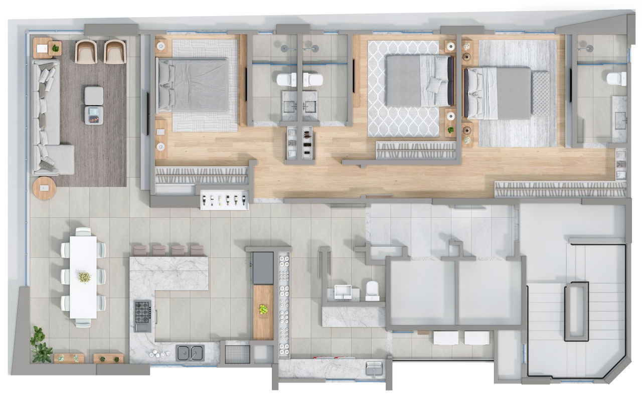 Imóvel de luxo em Construção no coração de Balneário Camboriú-SC, Centro: Apartamento 3suítes, 4 banheiros, 2 vagas de garagem e 150,73 m² de área.