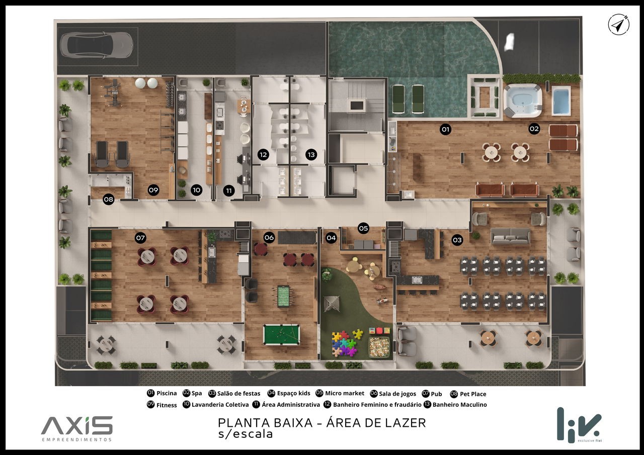 Apartamento Pronto em Bombinhas/SC com 41,12m² área privativa sendo área de lazer completa