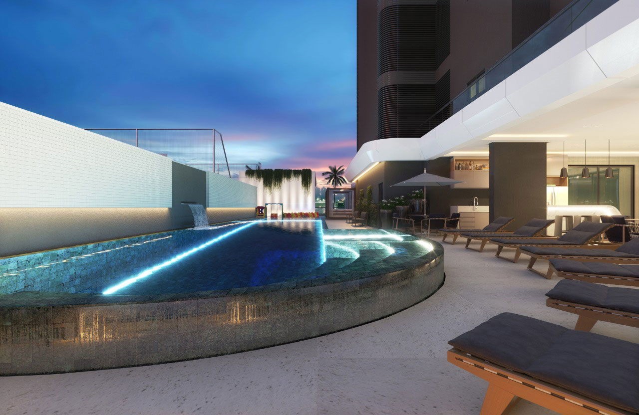 Apartamento em Construção em Itapema/SC, bairro Meia Praia, com 206m², 4 suítes e 3 vagas de garagem. Localização privilegiada. Lazer completo