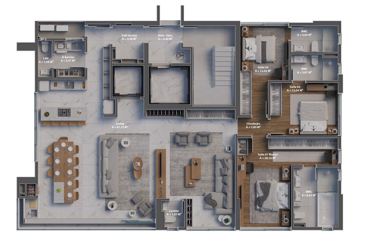 Imperdível oportunidade: Apartamento de luxo em Construção com 4 quartos e 4 suítes no Centro de Balneário Camboriú-SC!