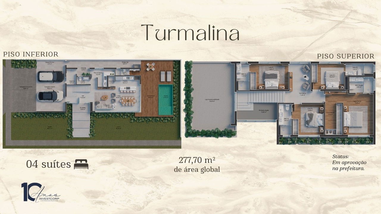 Casa pronta em porto belo/sc com 254,70m² área privativa sen