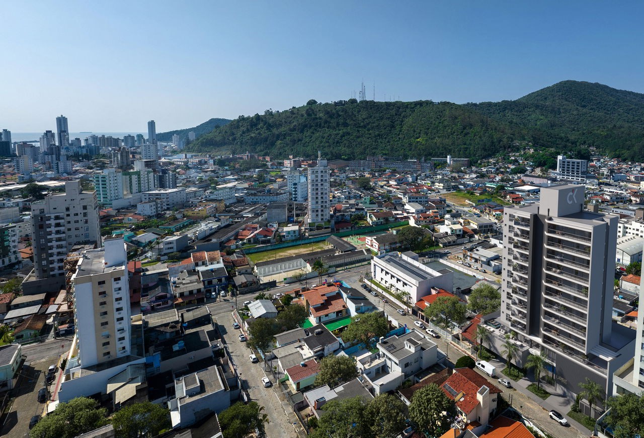 Apartamento em construção em itajaí/sc com 68,04m² área priv