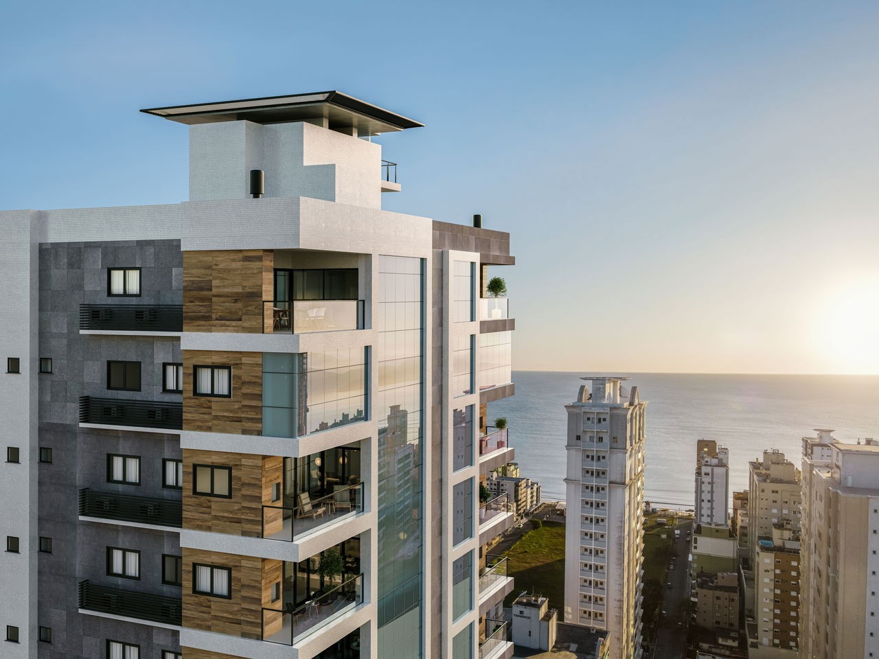 Apartamento em Construção na cidade de Itapema/SC, bairro Meia Praia, 180m² de área total, 3 suítes e 2 vagas de garagem. Ótima localização a 435m do