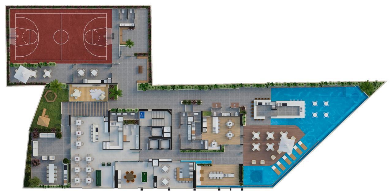 Apartamento em Construção em Balneário Camboriú/SC com 177,10m² área privativa sendo 4 suítes, 3 vagas de garagem