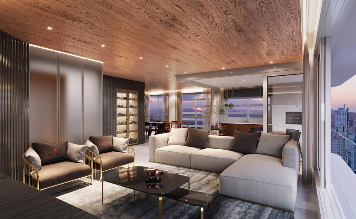 Apartamento em Construção em Balneário Camboriú/SC com 194,25m² de área privativa sendo 4 suítes, 3 vagas de garagem, área de lazer completa