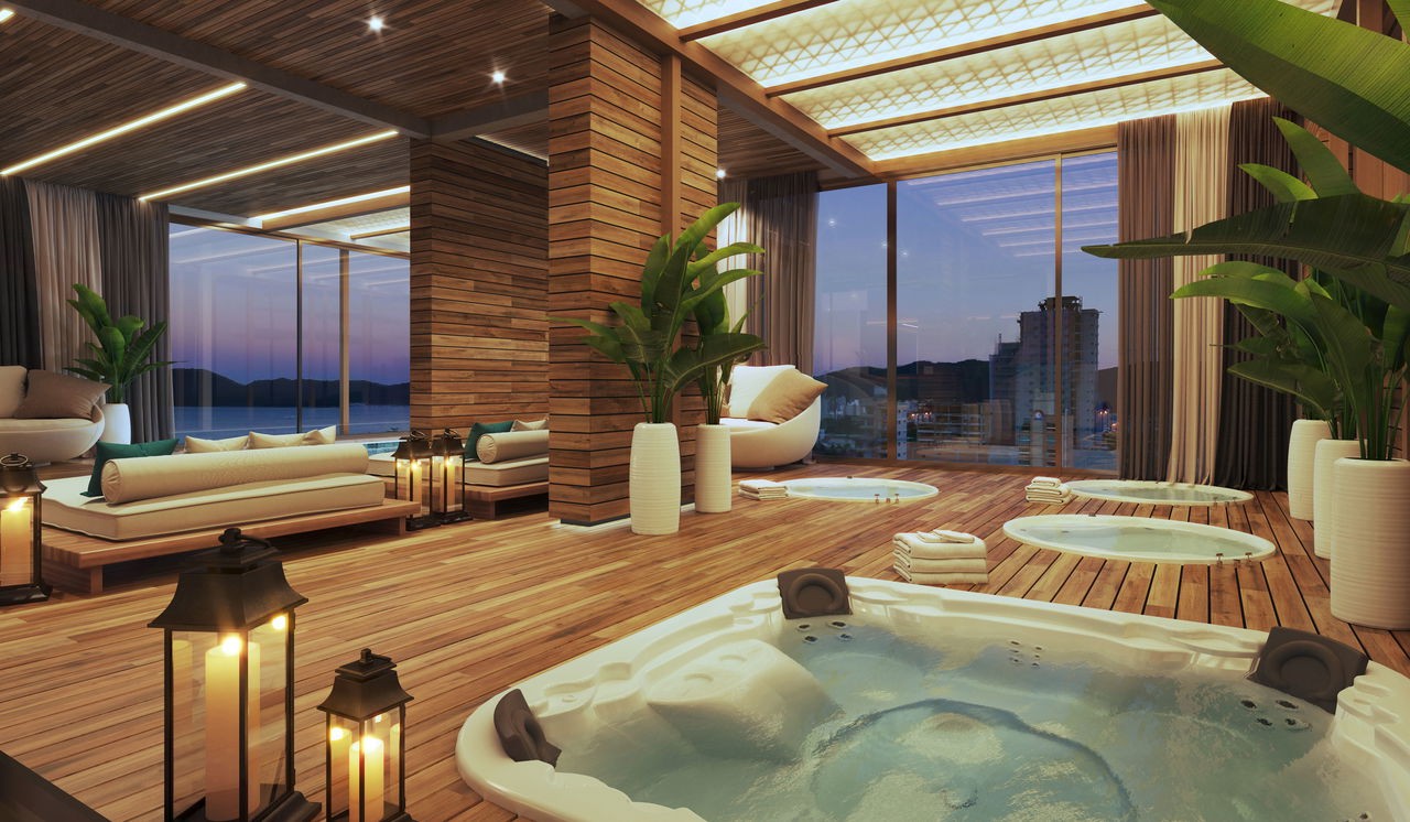 Apartamento em Construção em Itapema/SC na Meia Praia, com 262m² de área total e 3 Suítes, a 260m do mar. Lazer Completo. Ótimo Investimento.