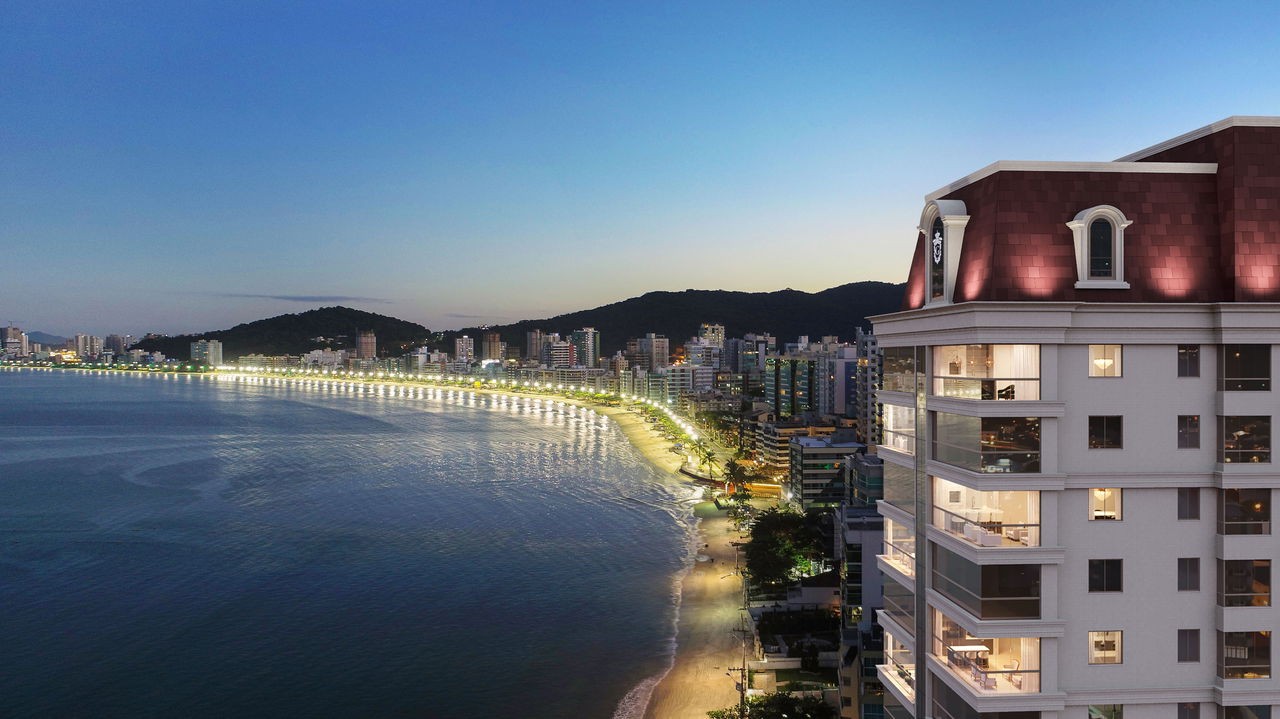 Apartamento em Construção em Itapema/SC com 185,70m² área privativa sendo 4 suítes, 3 vagas de garagem área de lazer completa