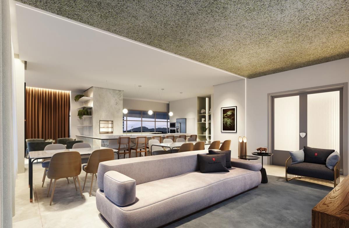 Apartamento em Construção em Balneário Camboriú/SC com 194,25m² de área privativa sendo 4 suítes, 3 vagas de garagem, área de lazer completa