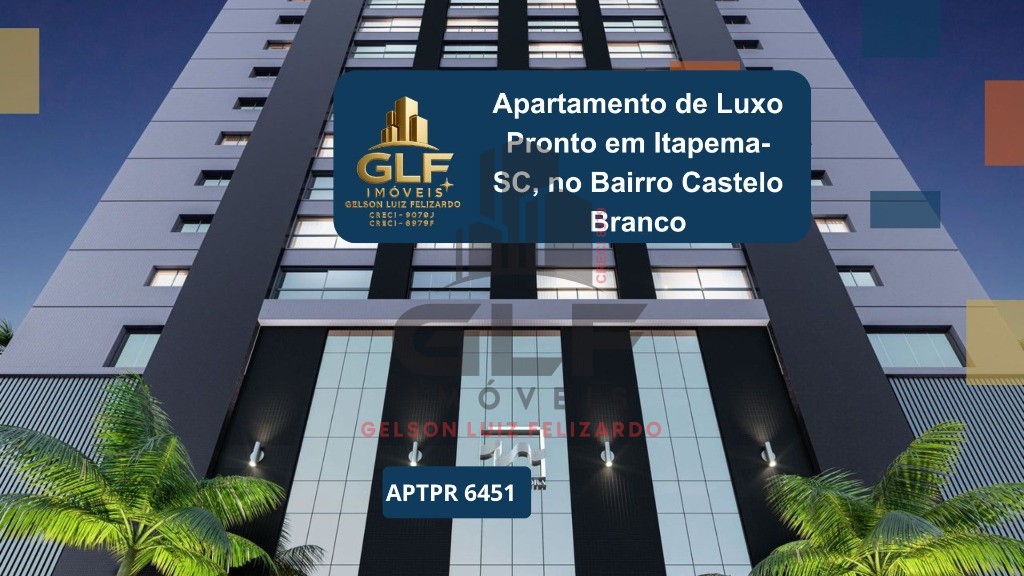 Apartamento de luxo pronto em itapema-sc, no bairro castelo 