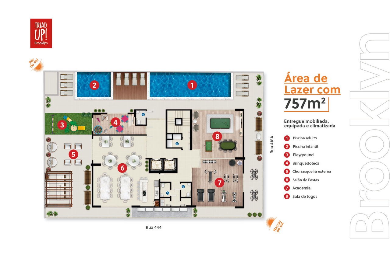 Apartamento em Construção em Itapema/SC com 70m² área privativa sendo 2 dormitórios e 1 suíte, área de lazer completa