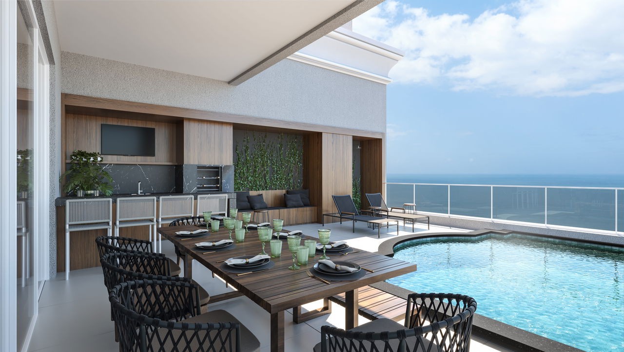 Venda de Luxuoso Apartamento em Construção de 4 Quartos na Meia Praia, Itapema-SC: 4 Suítes, 1 Banheiro, 3 Vagas, 213,72m².