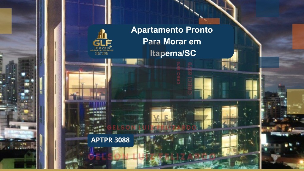 Apartamento Pronto em Itapema/SC bairro Meia Praia, com 40,48m²área privativa sendo, 2 dormitórios, 1 vaga de garagem, área de lazer