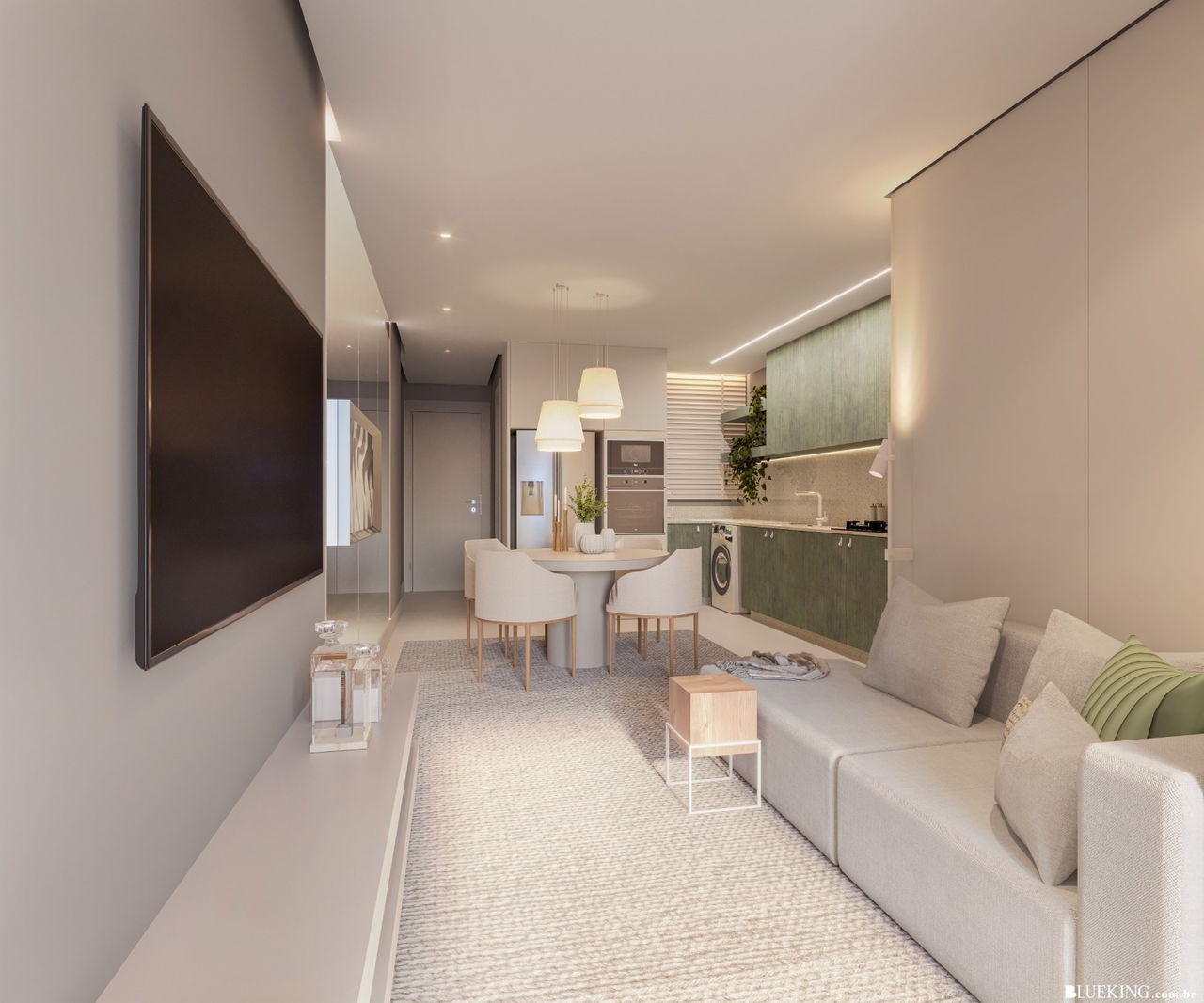 Apartamento em Construção em Itapema/SC com 69m² área privativa sendo sendo 2 suítes, 2 vaga de garagem, lazer completo