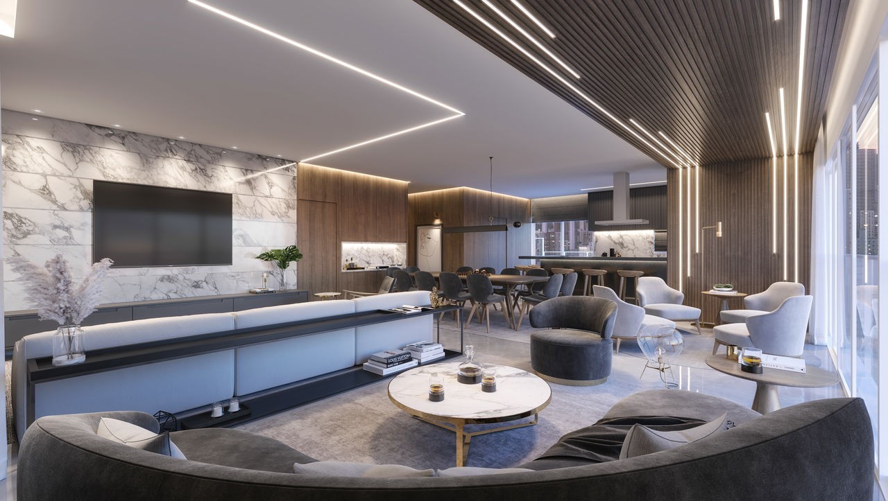 Maravilhoso apartamento Pronto à venda no Centro de Balneário Camboriú-SC, com 4 quartos, 4 suítes, 1 banheiro, 4 vagas de garagem e 379,35m² de área.