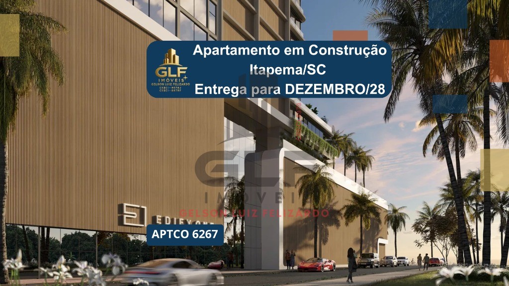 Apartamento em Construção na cidade de Itapema/SC no bairro Meia Praia 265m², 4suítes 4 Vagas de garagem, com Lazer Completo. Bem localizado. Investir