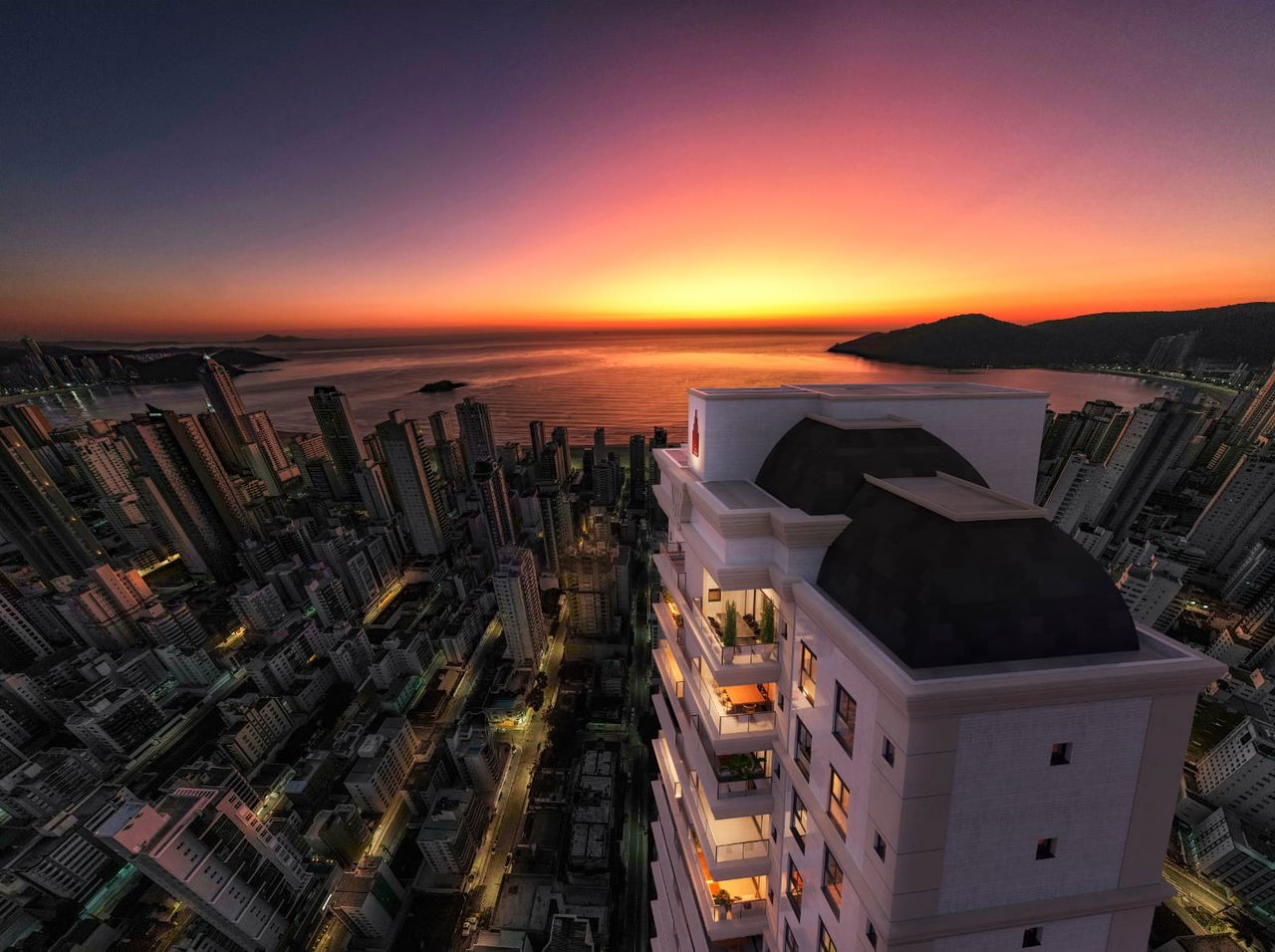 Apartamento de Luxo em Construçaõ com 4 Quartos e 4 Suítes no Centro de Balneário Camboriú-SC!