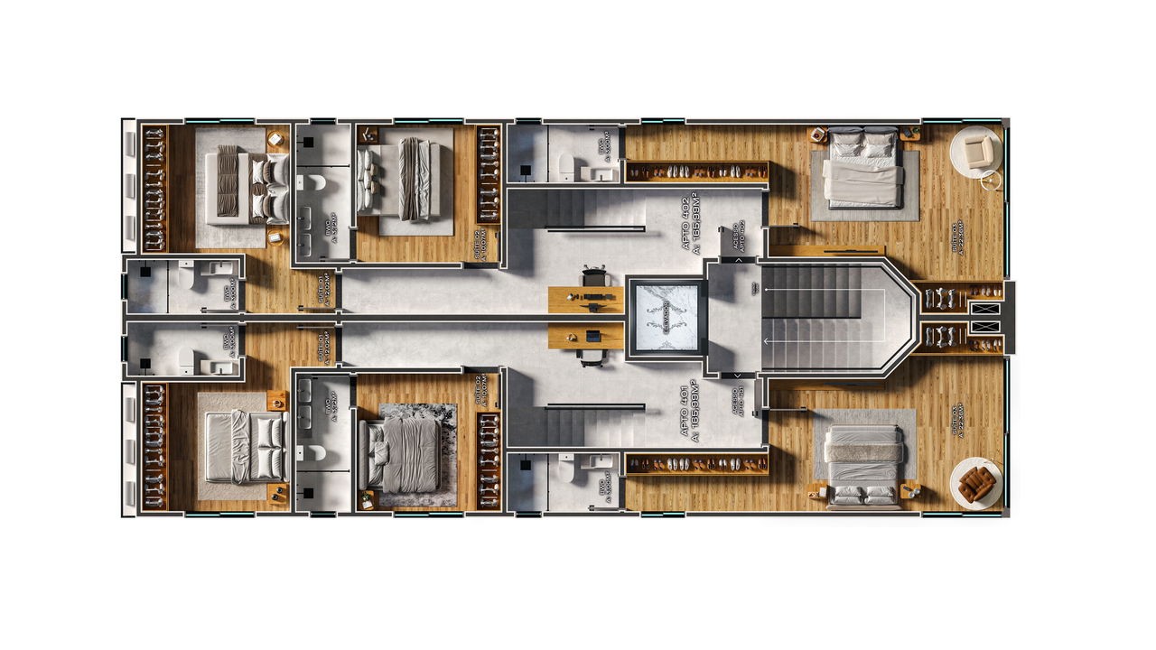 Apartamento em Construção em Bombinhas/SC com 81,45m² área privativa sendo 2 suítes, 1 caga de garagem