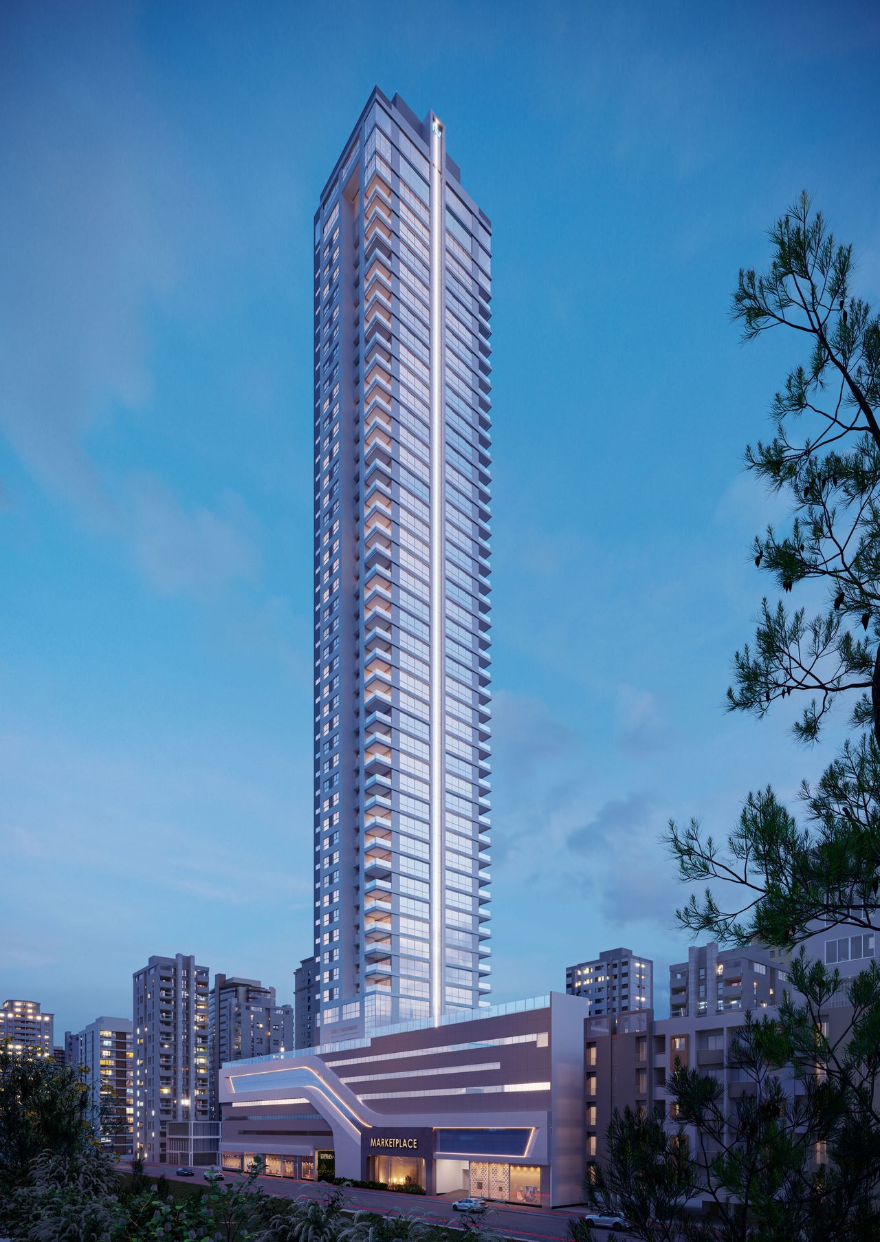 Luxuoso apartamento em Construção de 4 quartos e 4 suítes no Centro de Balneário Camboriú-SC com 3 vagas de garagem!