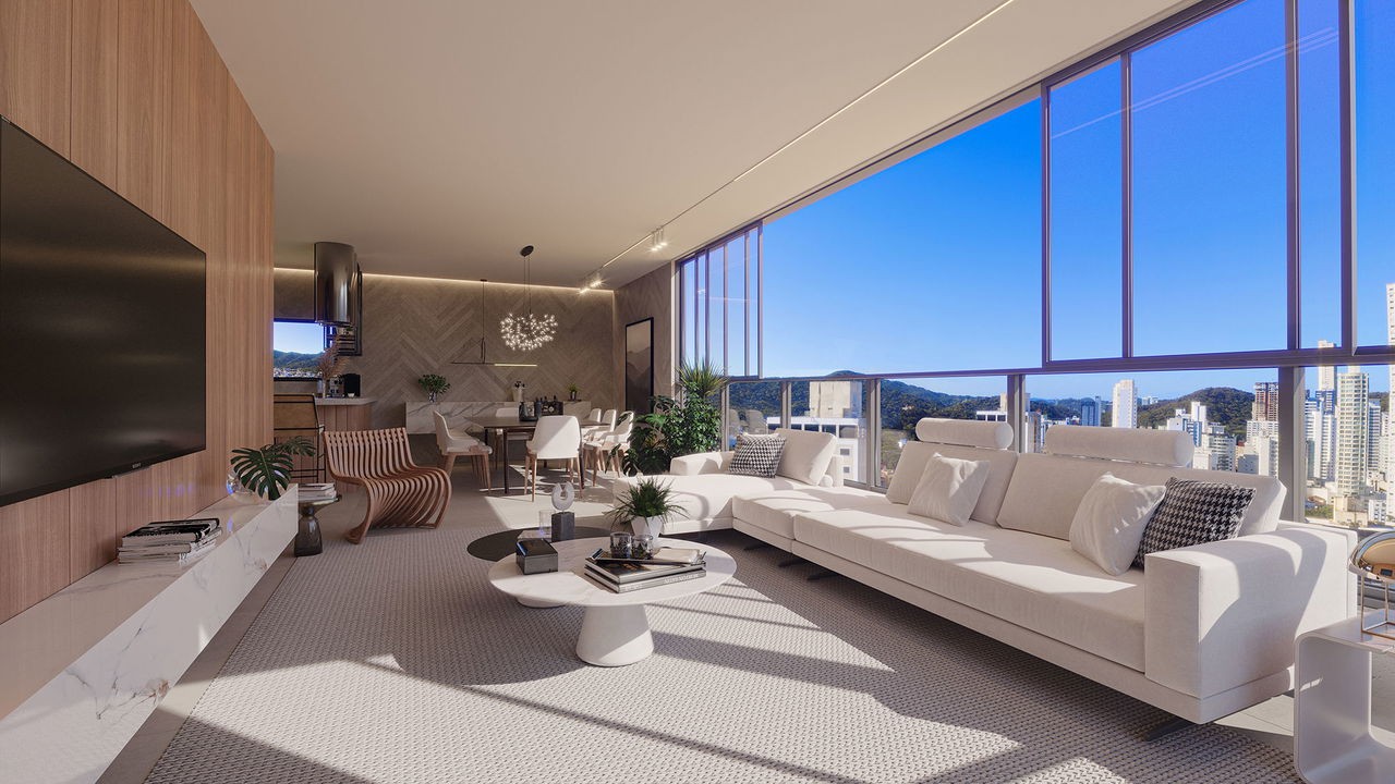 Imóvel de luxo em Construção no coração de Balneário Camboriú-SC, Centro: Apartamento 3suítes, 4 banheiros, 2 vagas de garagem e 150,73 m² de área.