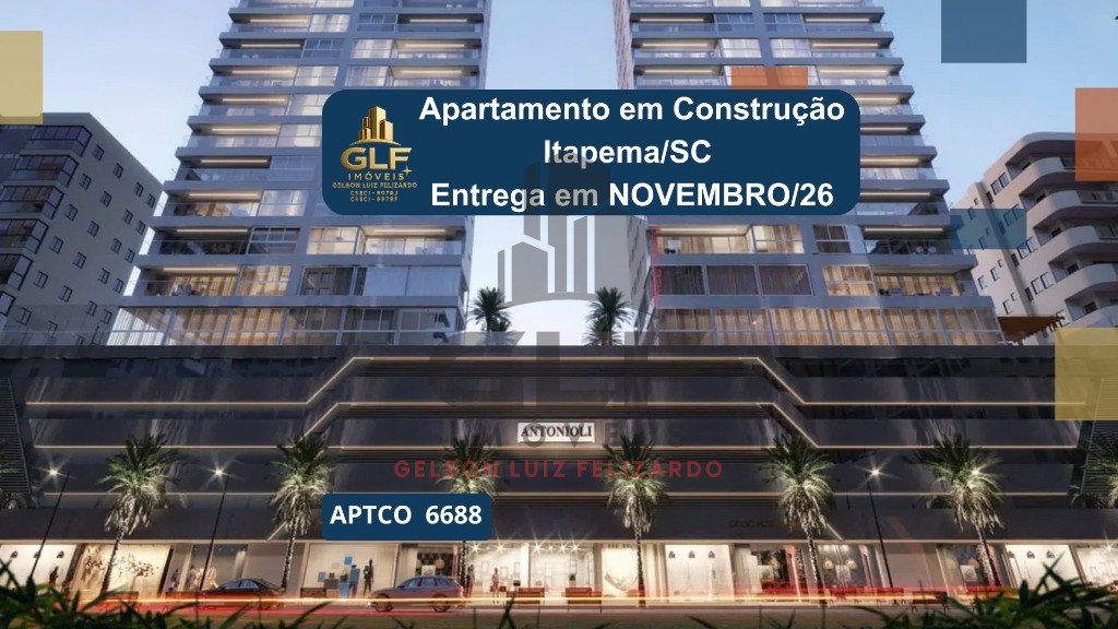 Imperdível oportunidade de investimento: Apartamento em Construção sendo 3 suítes na Meia Praia, Itapema-SC, com 140m² e 2 vagas de garagem!
