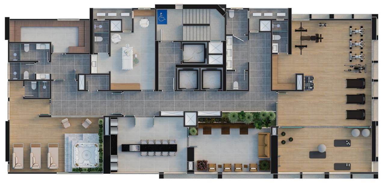 Apartamento em Construção em Balneário Camboriú/SC com 177,10m² área privativa sendo 4 suítes, 3 vagas de garagem