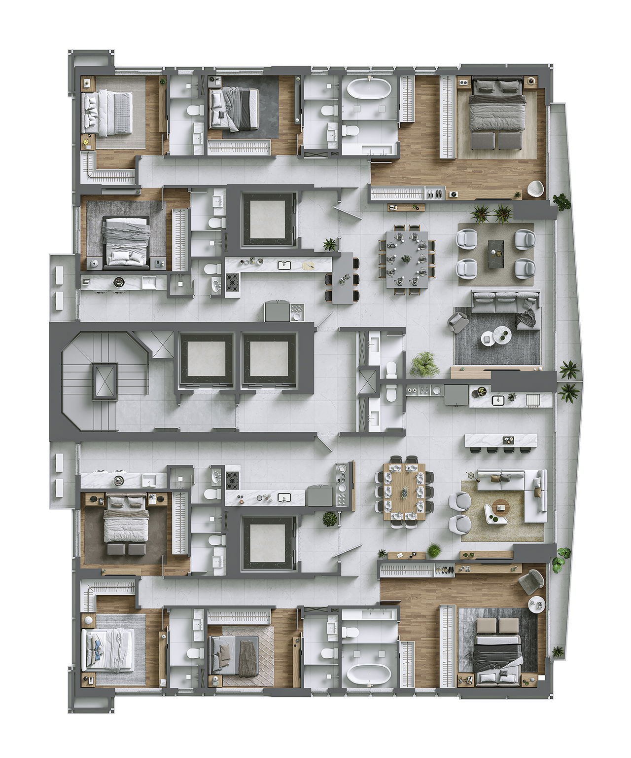 Imperdível apartamento em Construção à venda em Balneário Camboriú-SC: 4 suítes, 1 banheiro, 4 vagas de garagem, 200,00 m² no Centro.