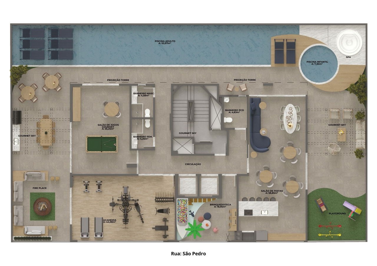 Apartamento em Construção em Porto Belo/SC com 106m² área privativa sendo 3 suítes, 2 vagas de garagem, lazer completo