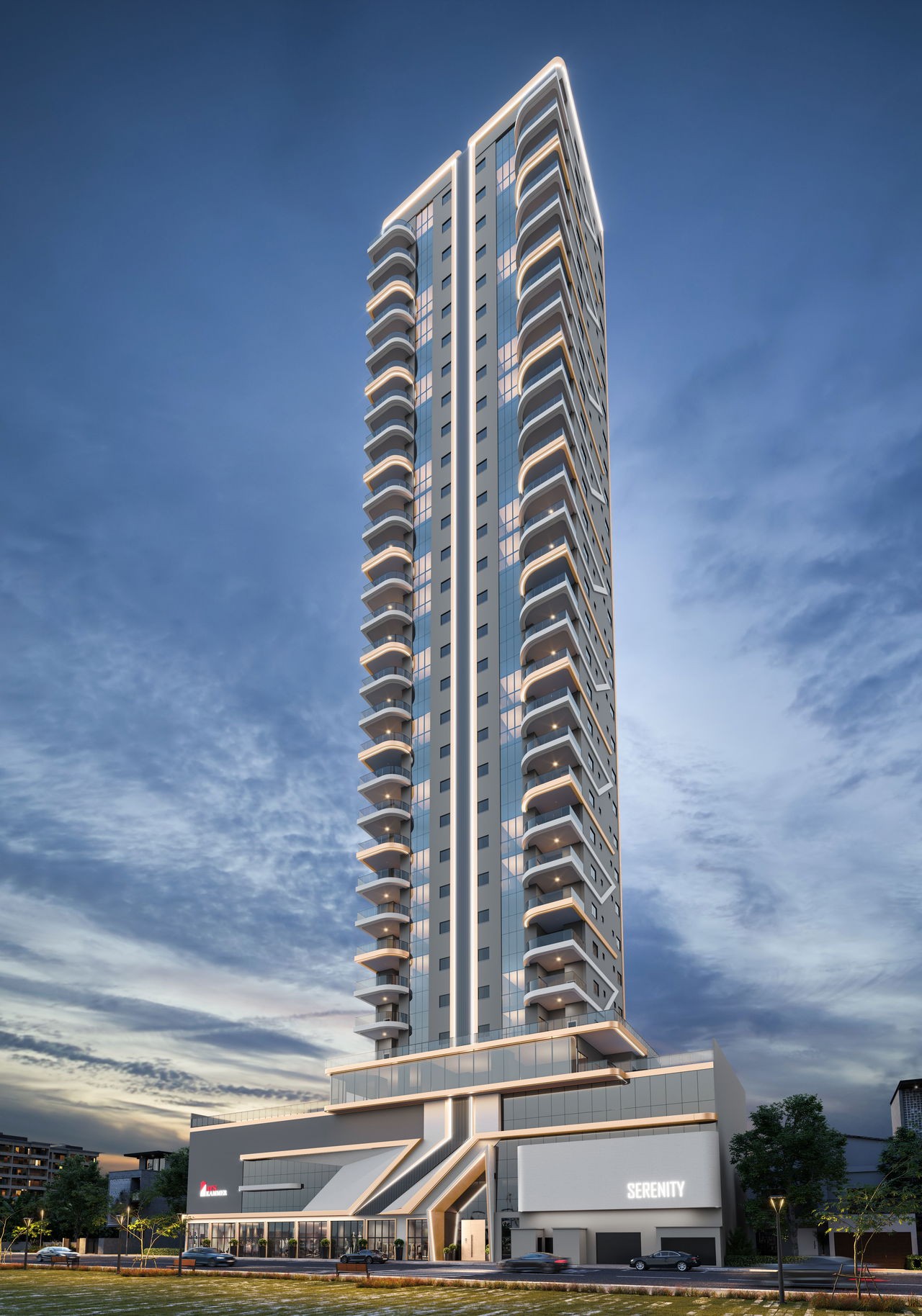 Apartamento em Construção em Itapema/SC, na Meia Praia, com 130m², 3 Suítes e 2 Vagas de Garagem, a 500m do mar, com LAzer Completo. Investimento!
