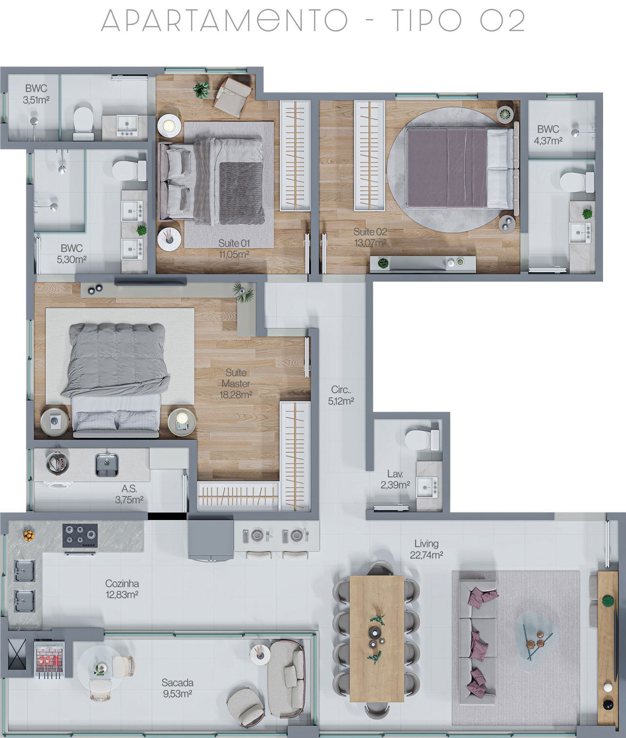 Apartamento em Construção em Itapema/SC no bairro Meia Praia, 3 dormitórios e 2 Vaga de garagem, com Lazer Completo. Bem localizado. Investir