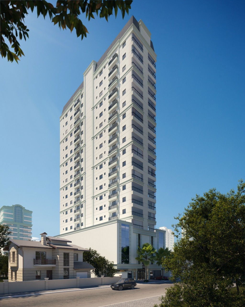 Apartamento em Construção em Porto belo/SC com 70,08m² área sendo 2 suítes, 1 vaga de garagem, área de lazer completa
