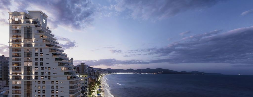 Apartamento em Construção na cidade de Itapema/SC na Meia Praia, com 252m², 4 suítes e 3 vagas de garagem. Localização privilegiada a penas 50m do mar