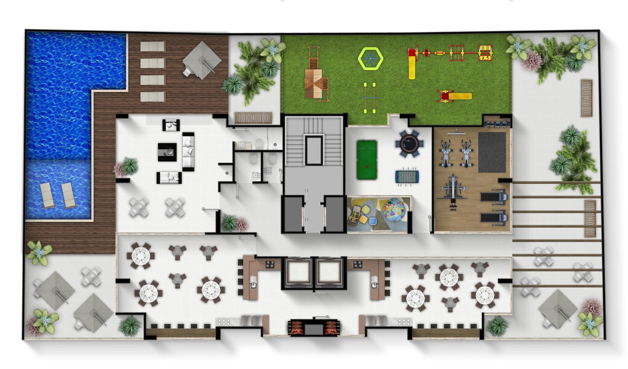 Apartamento em Construção em Itapema/SC com 69,62m² área privativa sendo 2 suítes, 1 vaga de garagem