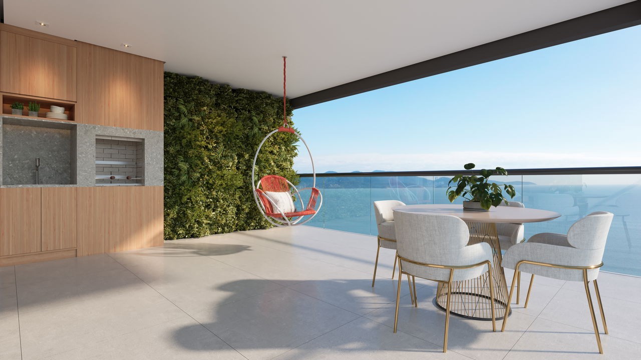 Apartamento em Construção no Perequê Porto Belo/SC com 153,55m² área privativa sendo 3 suítes, 2 vagas de garagem, área de lazer completa