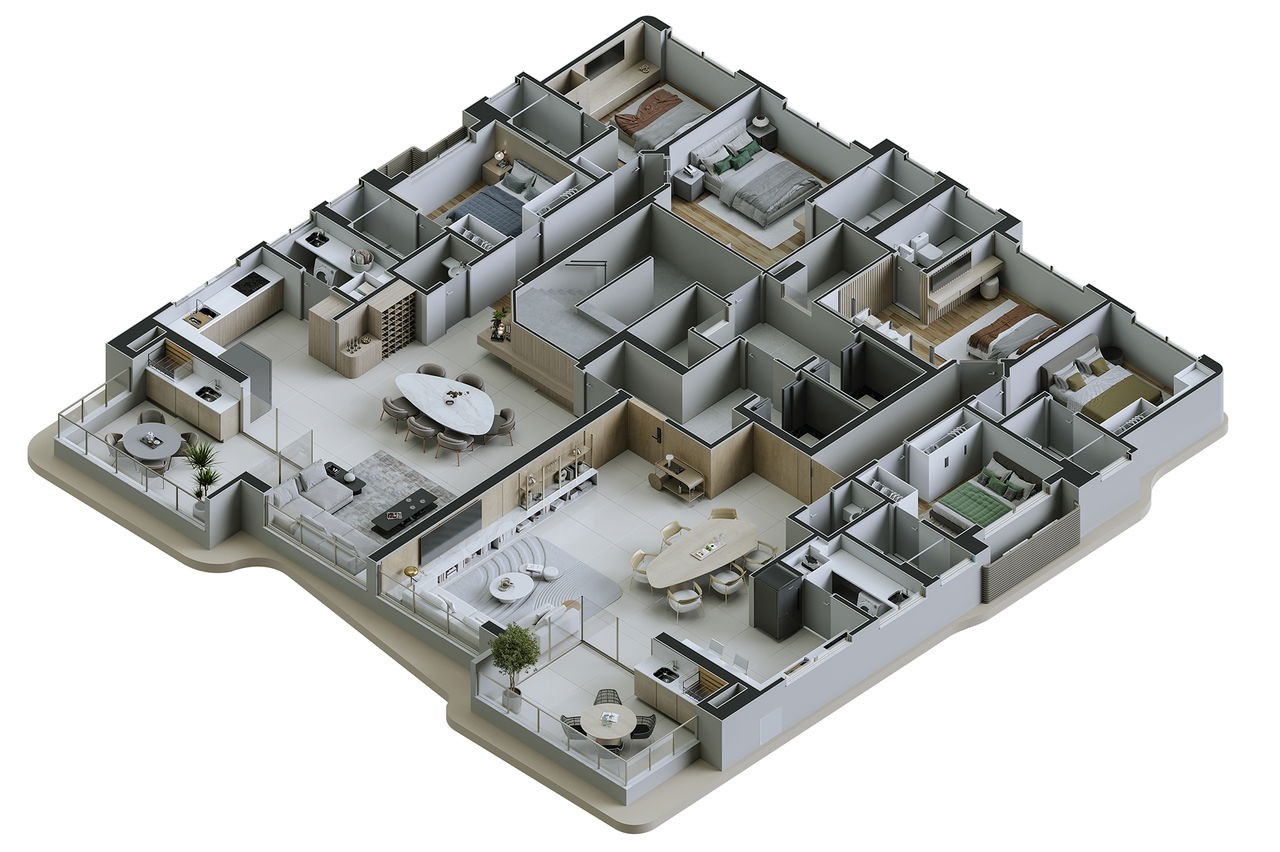 Apartamento em Construção em Itapema/SC com 140m² área privativa, sendo 3 suítes, 2 vagas de garagem, área de lazer completa