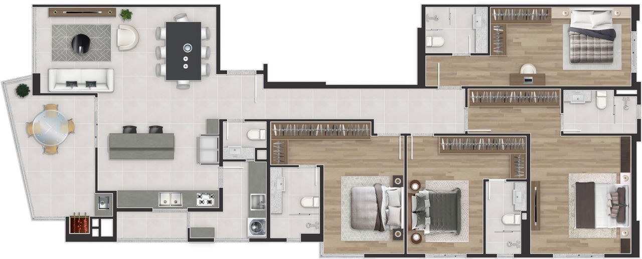Imperdível: Apartamento de Luxo Pronto com 4 Quartos e 4 Suítes no Centro de Balneário Camboriú-SC