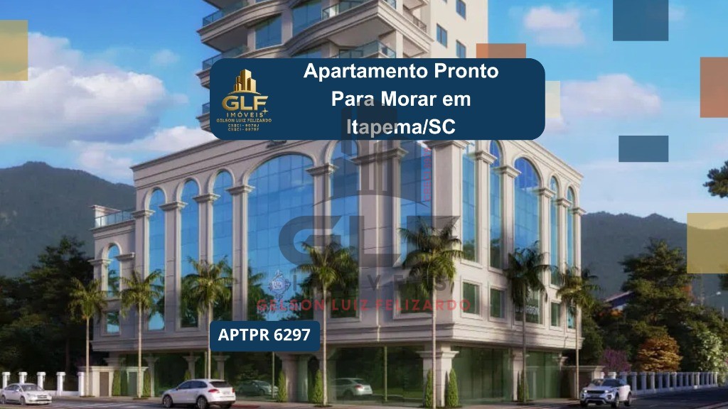Apartamento Pronto para Morar em Itapema/SC, bairro Meia Praia, com 110m², 2 suítes e 2 vagas de garagem. Ótima localização próximo ao mar. Investir.