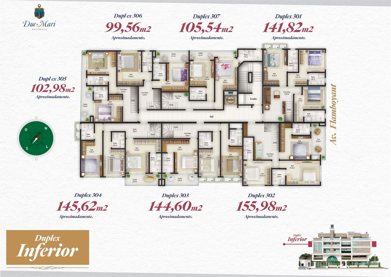 Apartamento Pronto à venda em Bombinhas-SC, Mariscal: 1 quarto, 1 suíte, 1 banheiro, 1 vaga, 72,71 m² de área!