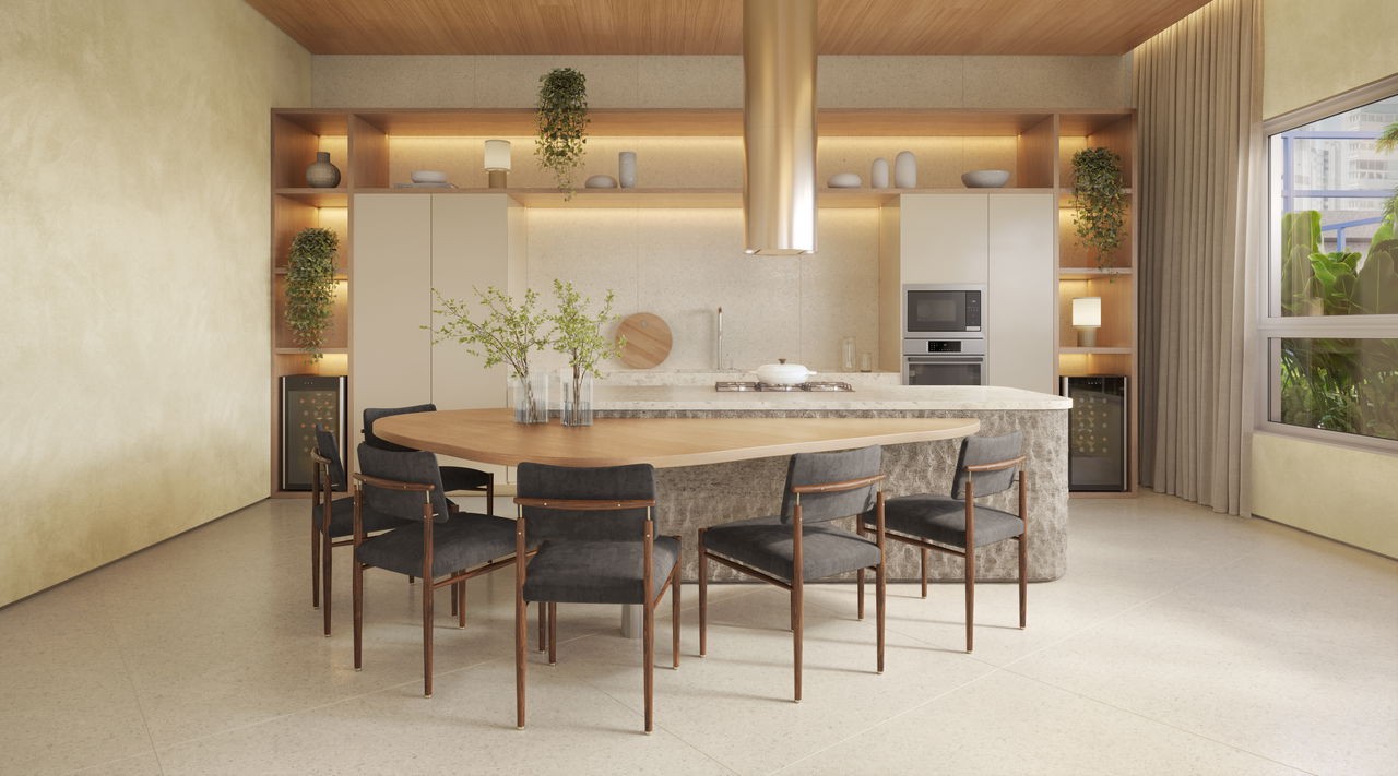 Apartamento em Construção em Balneário Camboriú/SC com 182,93m² área privativa sendo 4 suítes, 3 vagas de garagem, área de lazer completa