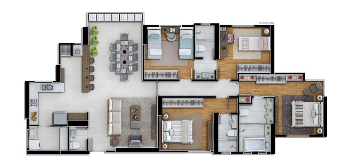 Apartamento Pronto para morar em Balneário Camboriú/SC com 153,46m² área privativa sendo 3 suítes, 3 vaga de garagem