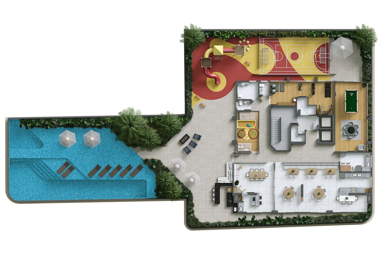 Apartamento em Construção em Itapema/SC com 140m² área privativa, sendo 3 suítes, 2 vagas de garagem, área de lazer completa