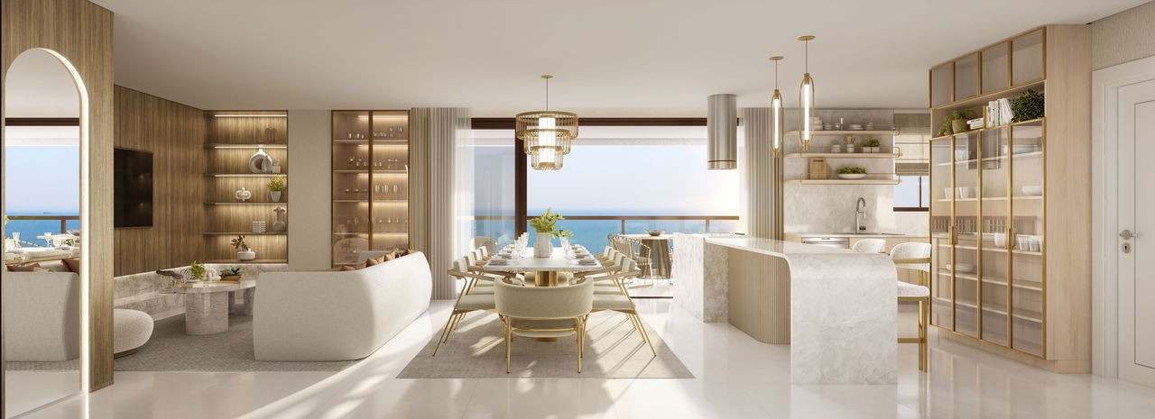 Apartamento de Luxo em Construção à Venda no Centro de Balneário Camboriú-SC: 4 Quartos, 4 Suítes, 5 Banheiros, 3 Vagas de Garagem, 171,66 m² de Área.