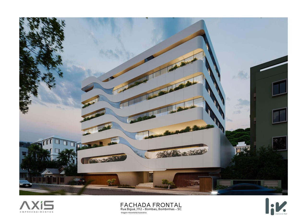 Apartamento pronto em bombinhas/sc com 41,12m² área privativ