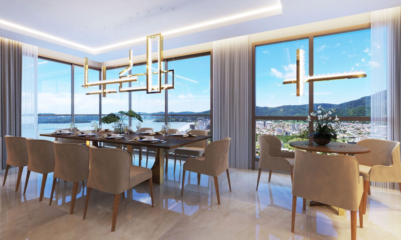 Apartamento Em Construção em Itapema/SC, no bairro Meia Praia, com 262m² de área total, 3 suítes e 3 vagas de garagem, Lazer Completo. A 300m do mar